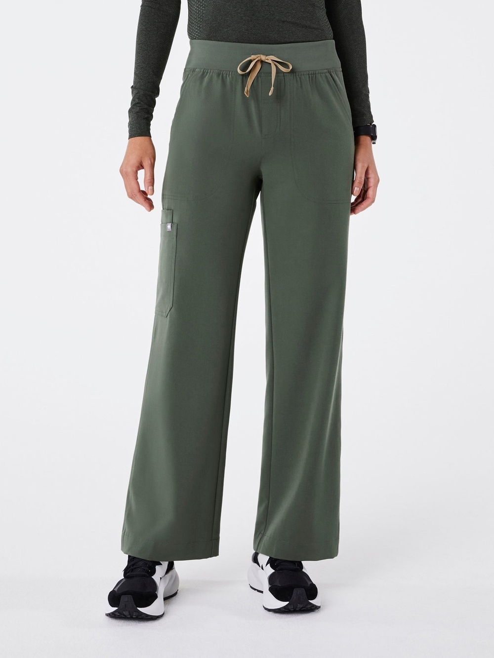 Figs Moss High Waisted Isabel Wide Leg